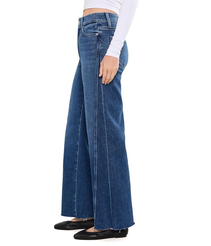 Paige 31" Anessa with Twisted Outseam Panel Raw Hem in Hollyhock - Image 3
