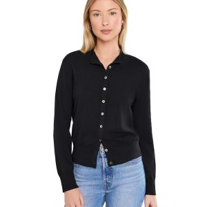 Lilla P Funnel Neck Cardigan