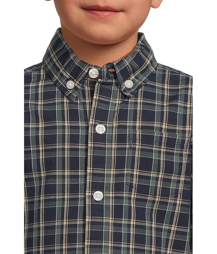 Janie and Jack Plaid Poplin Button Down Shirt (Infant) - Image 3