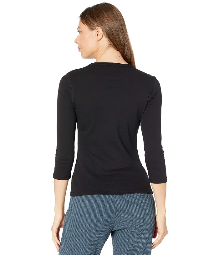 Lilla P 1x1 Rib 3/4 Sleeve Crewneck Tee - Image 2