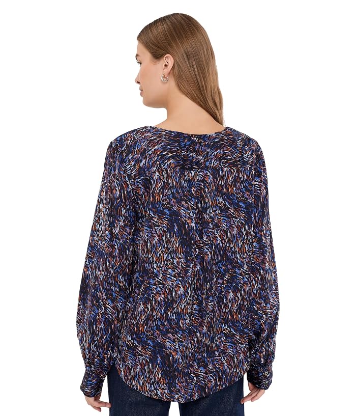 Liverpool Los Angeles Long Sleeve Woven Blouse with Neck Tie - Image 4