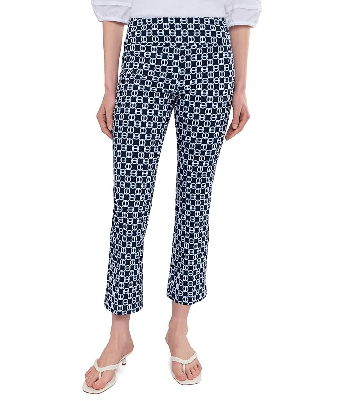 Elliott Lauren Chainlink - Elastic Waist Pull On Boot Cut Pants
