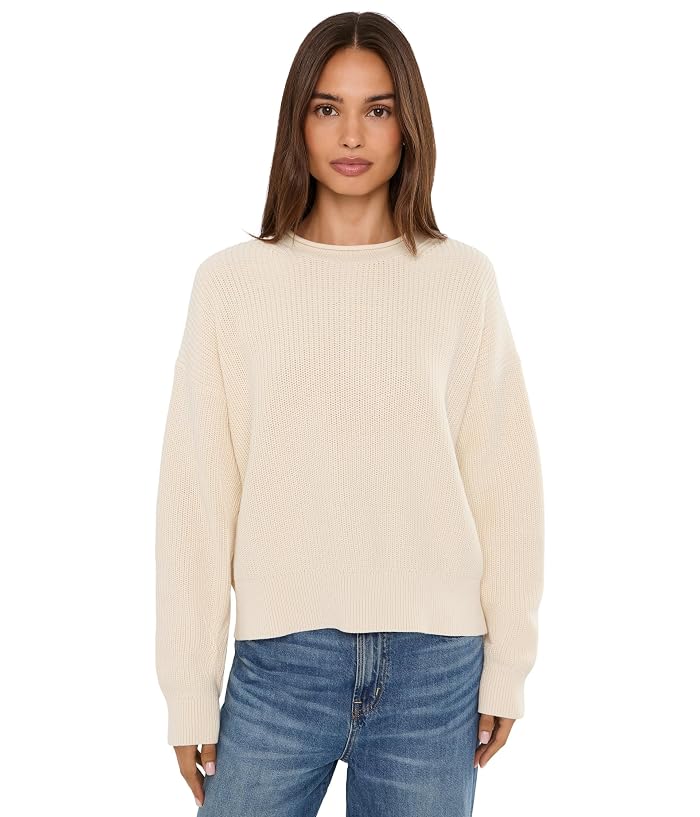 Madewell The Arden Crewneck Sweater in 100{a5882407ccea16b2894ba573140889aac8a94ca48484992754d05454f30da971} Cotton