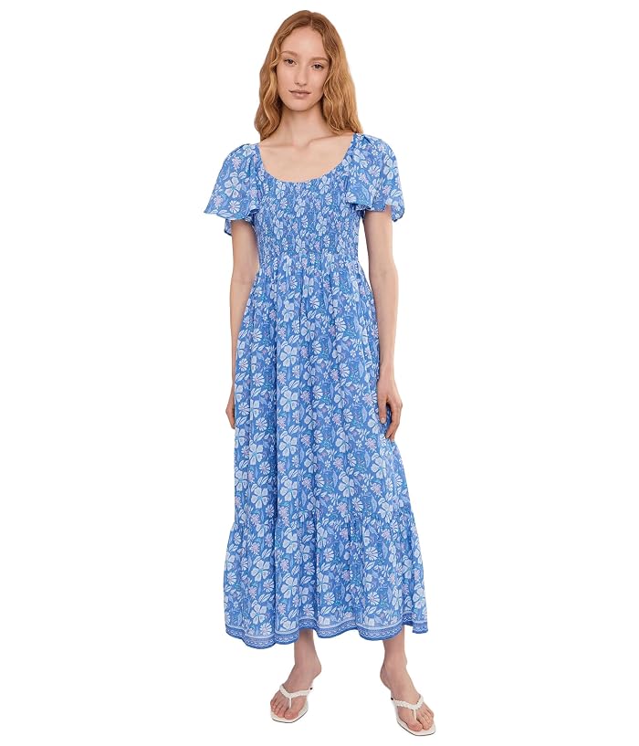 Vineyard Vines Flutter Sleeve Maxi Dress