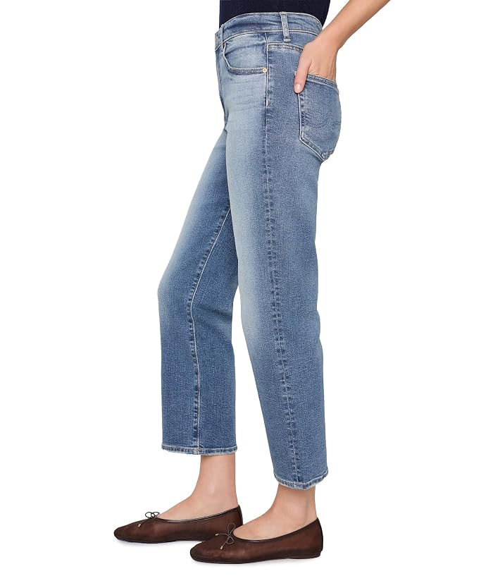 AG Jeans Brinley Mid-Rise Straight Crop in 15 Years Bouquet - Image 3