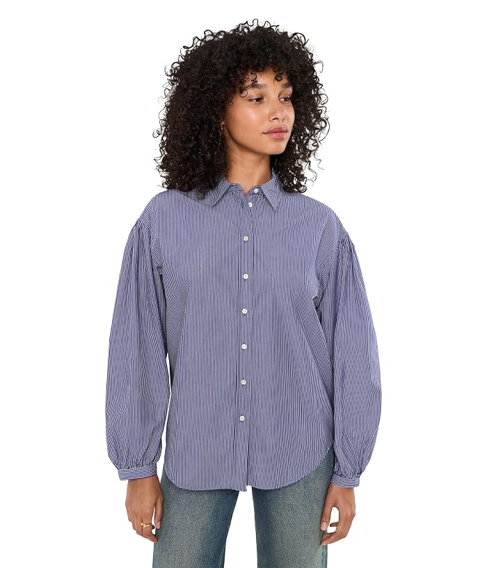 Faherty Coastal Poplin Suki Blouse