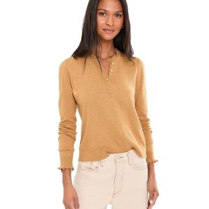 NIC+ZOE Henley Ruffle Sweater