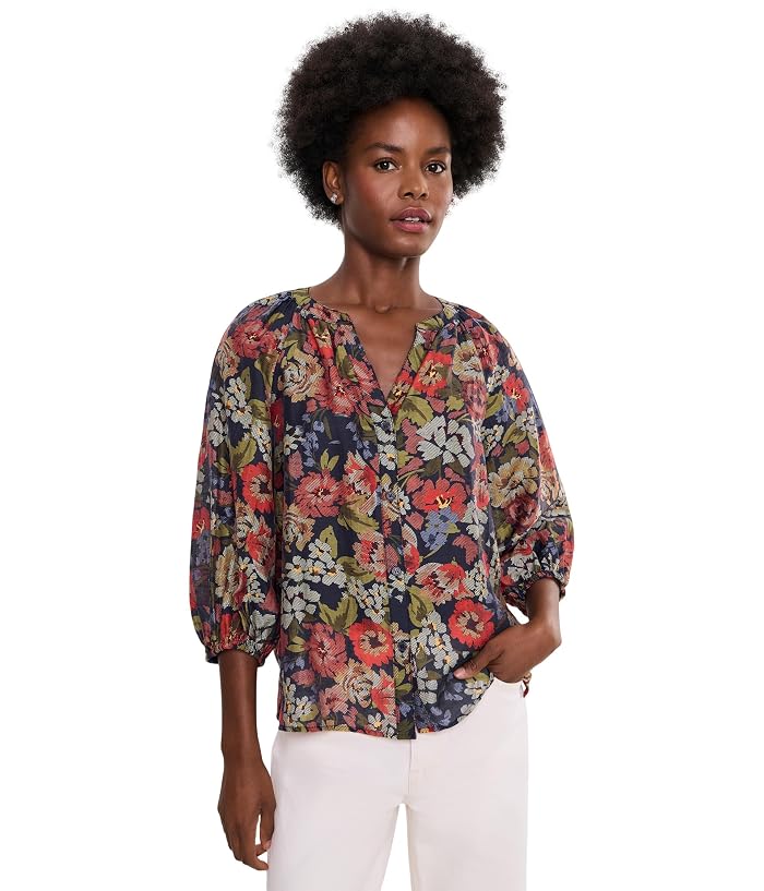 Vince Camuto Raglan Sleeve Button-Down Blouse