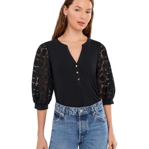 Lilly Pulitzer Ronson Eyelet Knit Top