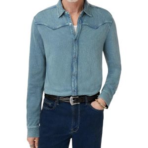 John Varvatos Miner Western Shirt K6943F25