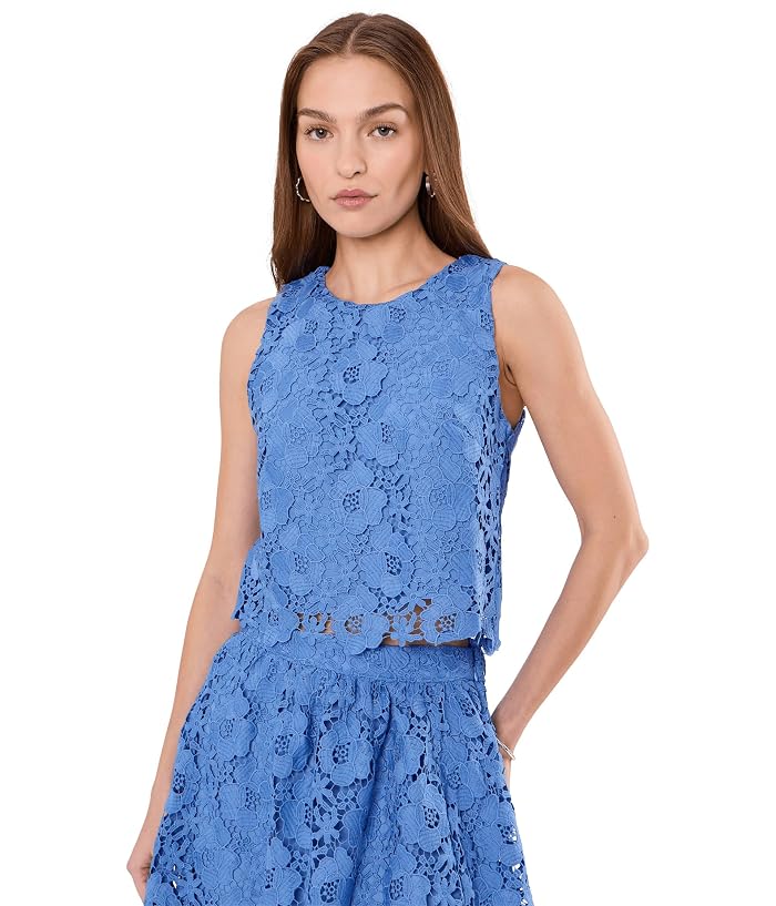 CeCe Sleeveless Lace Top
