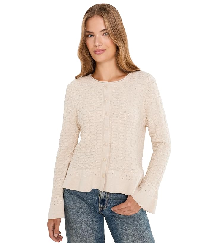 NIC+ZOE Petite Frill Textured Cardigan