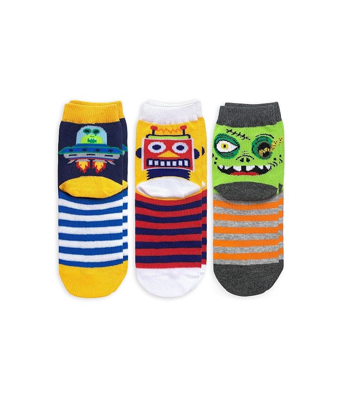 Jefferies Socks Robot Alien Zombie 3-Pack Crew Socks (Toddler/Little Kid) - Image 3