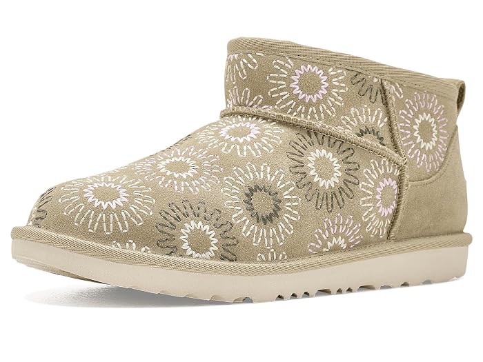 UGG Kids Classic Ultra Mini Sun Stitched (Little Kid/Big Kid)