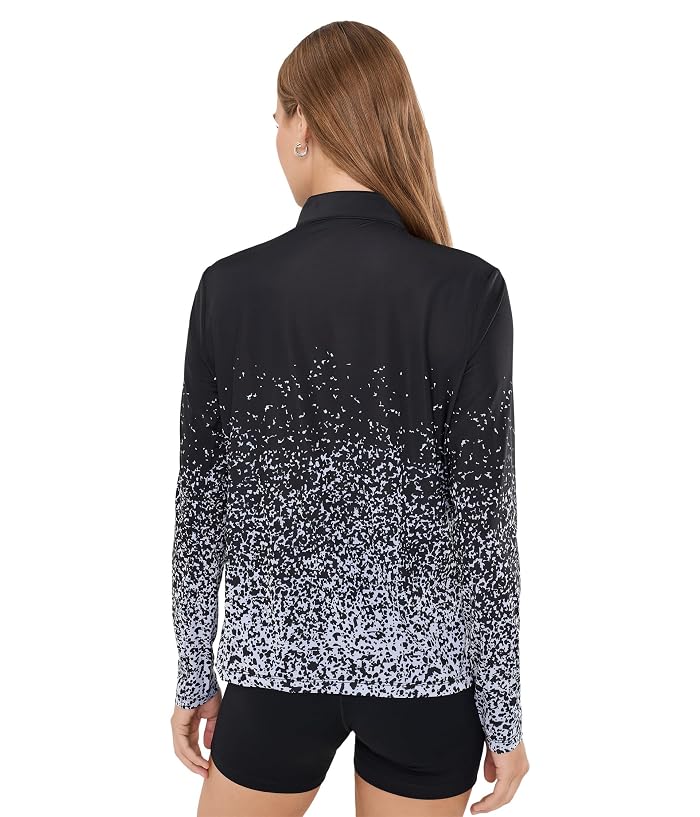 Jamie Sadock Speckle Fade Long Sleeve Zip Mock Golf Top - Image 4