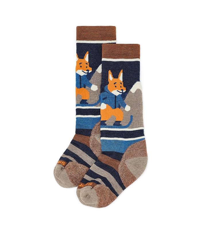 Smartwool Kids Kids' Wintersport Full Cushion Fox Glade Over The Calf Socks (little Kid) - Image 4