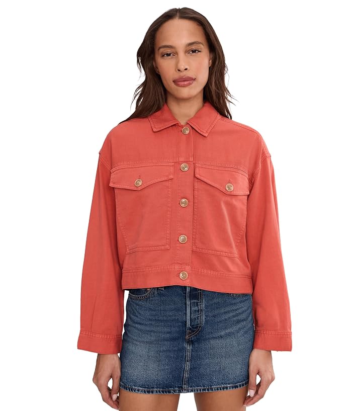 Liverpool Los Angeles Oversized Cropped Denim Jacket