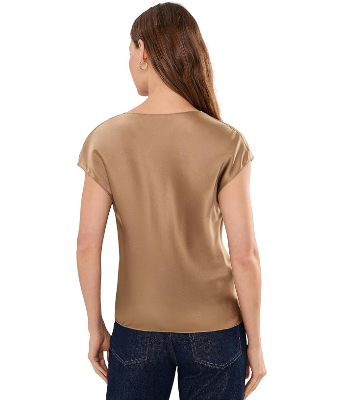 Vince Cowl Neck Cap Sleeve Blouse - Image 4