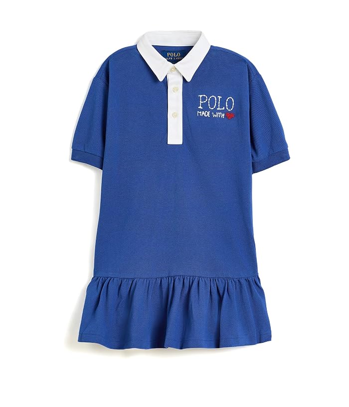 Polo Ralph Lauren Kids Logo Cotton Mesh Rugby Dress (Toddler/Little Kid)