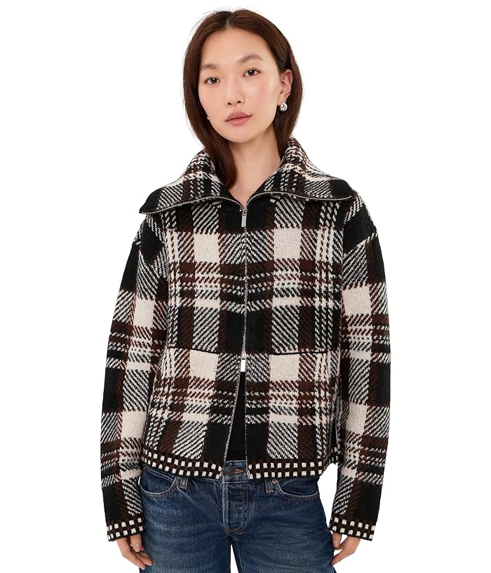 KUT from the Kloth Rue Zip-Up Sweater Knit Jacket