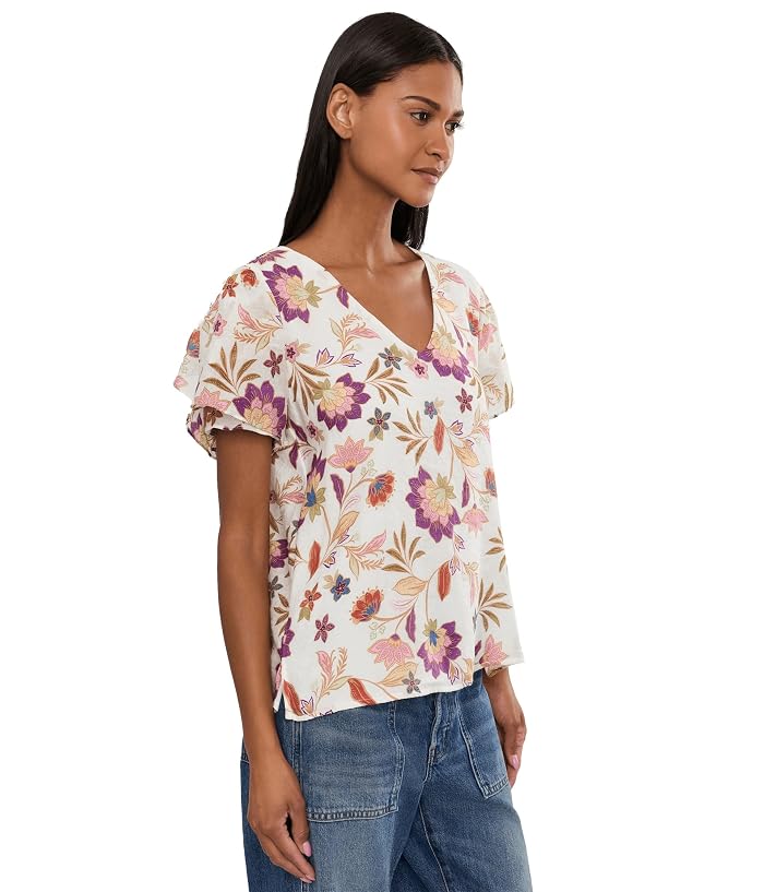 Vince Camuto Crew Neck With Ruffle Seam - Image 3