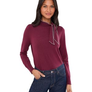 CeCe Scarf Tie Neck Sweater