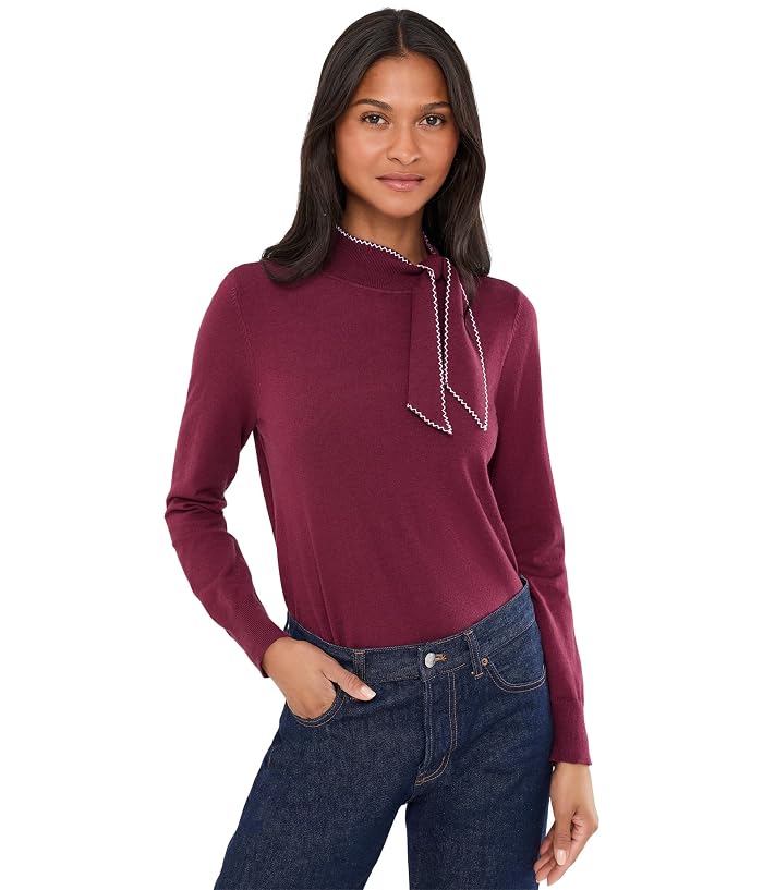 CeCe Scarf Tie Neck Sweater