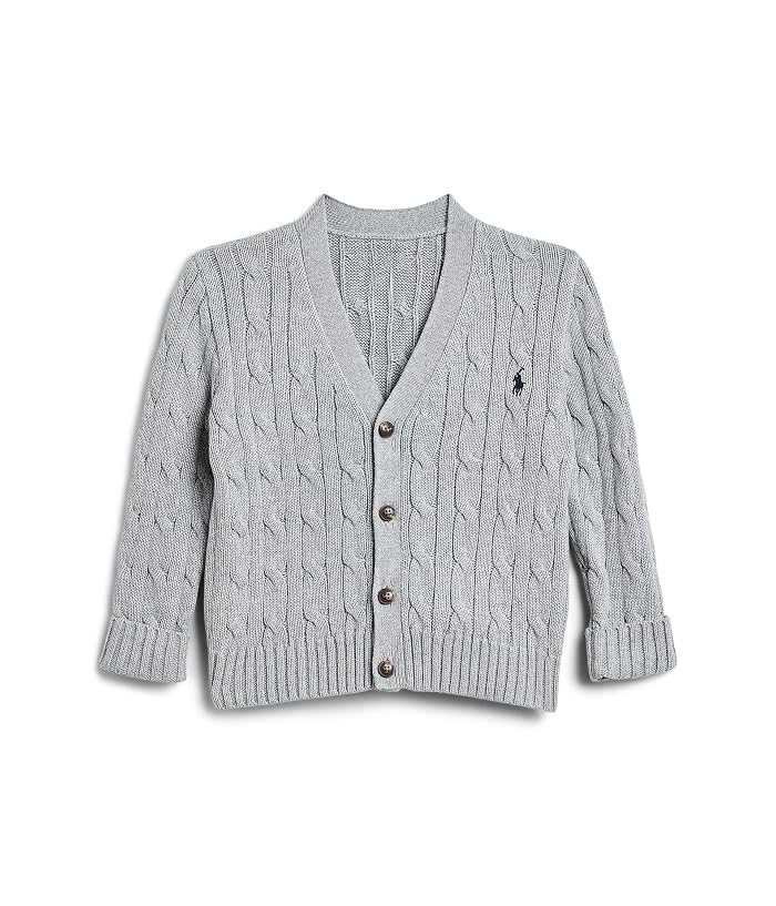 Polo Ralph Lauren Kids Cable-Knit Cotton V-Neck Cardigan (Infant)