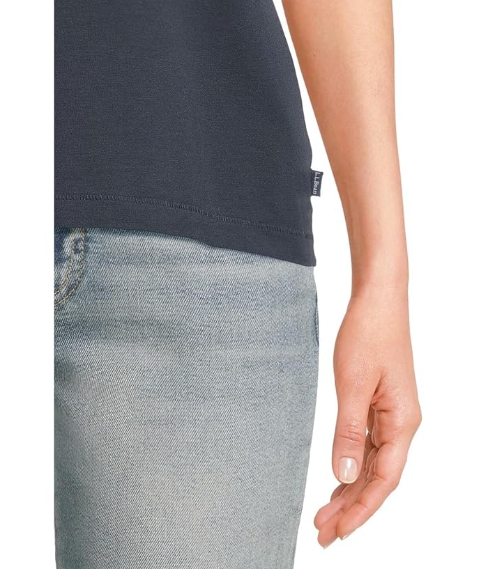 L.L.Bean Soft Stretch Supima Crew Neck Short Sleeve Tee - Image 4