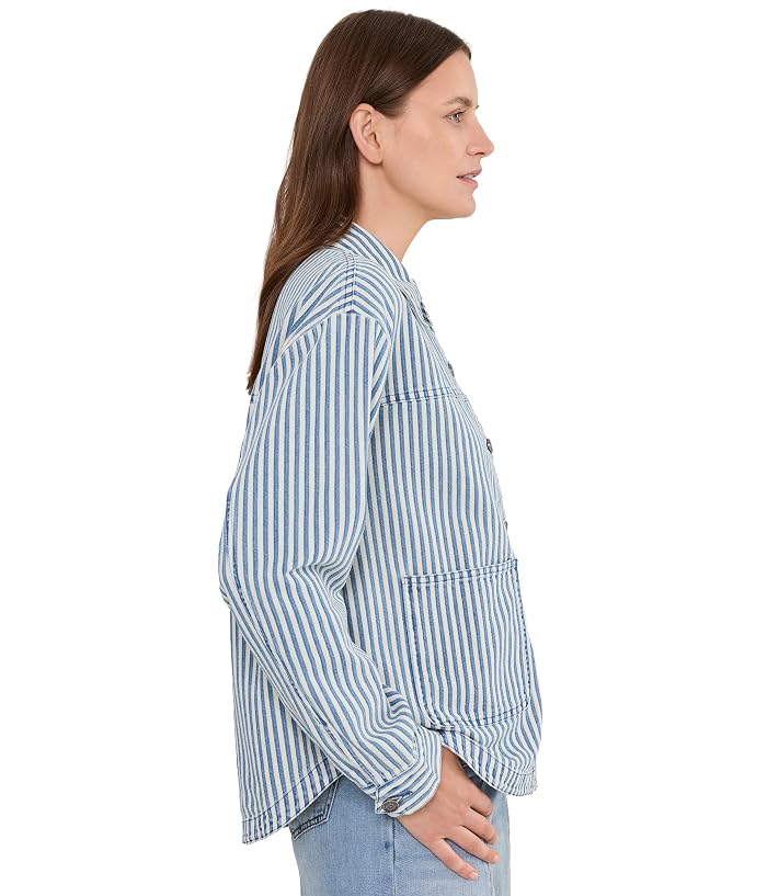 KUT from the Kloth Ellie Stripe Denim Jacket - Image 3