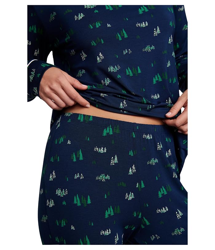 Eberjey Gisele Printed Crew PJ Set - Image 3
