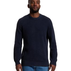 L.L.Bean Textured Washed Cotton Sweaters Crewneck
