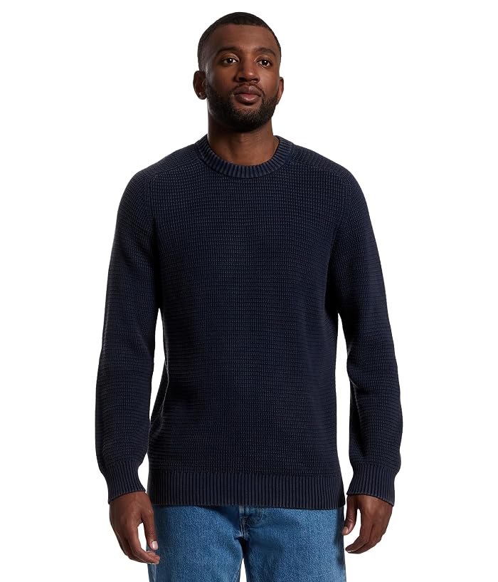 L.L.Bean Textured Washed Cotton Sweaters Crewneck