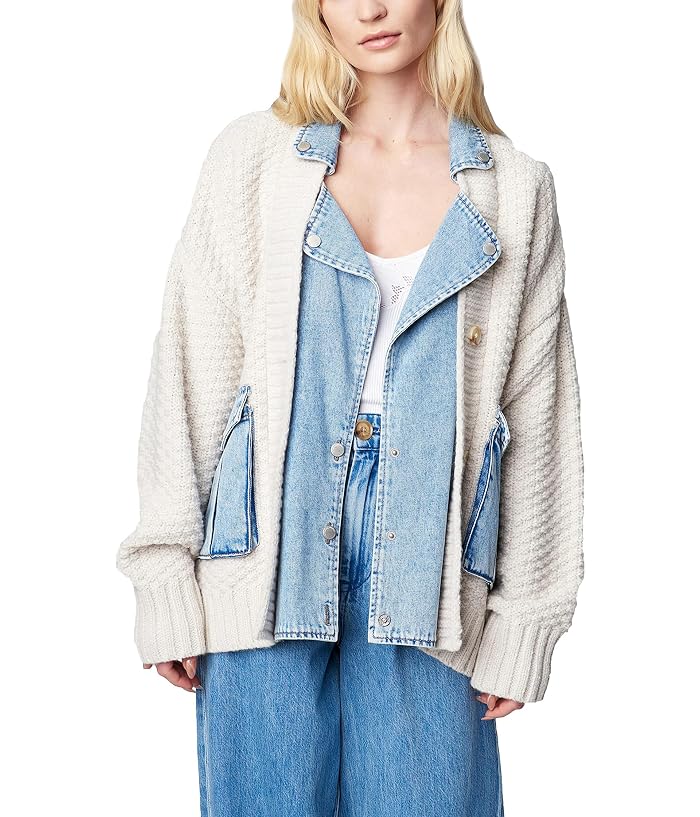 Blank NYC Denim and Knit Cardigan in Last Call