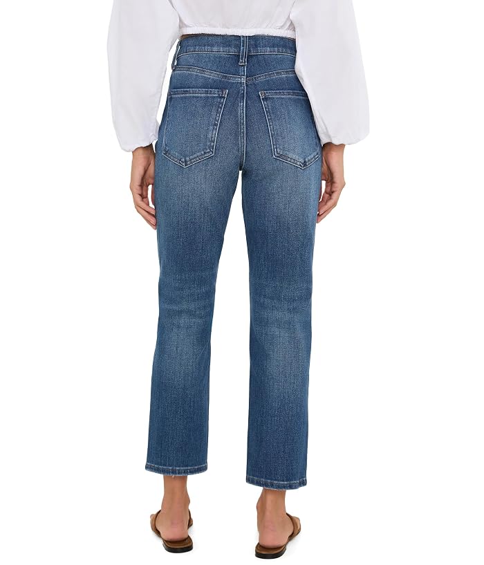 KUT from the Kloth Petite Blair High-Rise Fab AB New Straight Leg 5 Pockets in Razor - Image 4