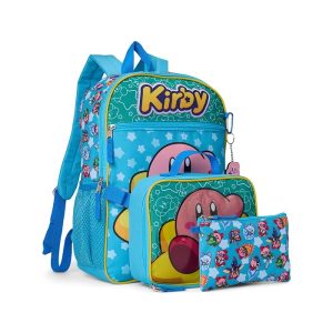 BIOWORLD Kids Kirby 5-Piece Backpack Set (Little Kid/Big Kid)