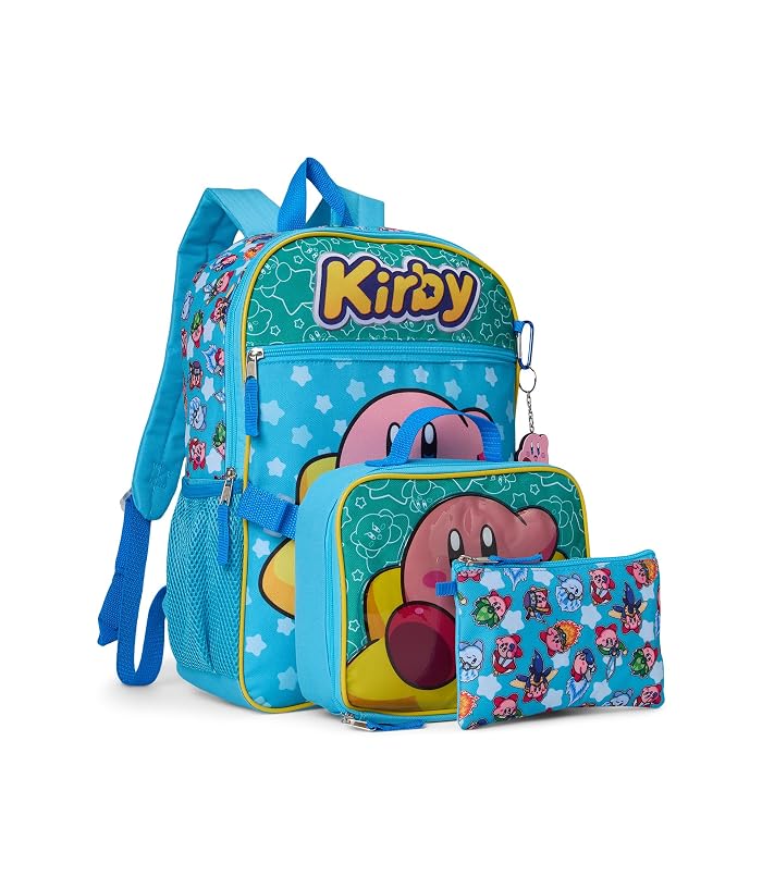 BIOWORLD Kids Kirby 5-Piece Backpack Set (Little Kid/Big Kid)