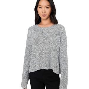 Eileen Fisher Peruvian Cotton Cloud Twist Crew Neck Sweater