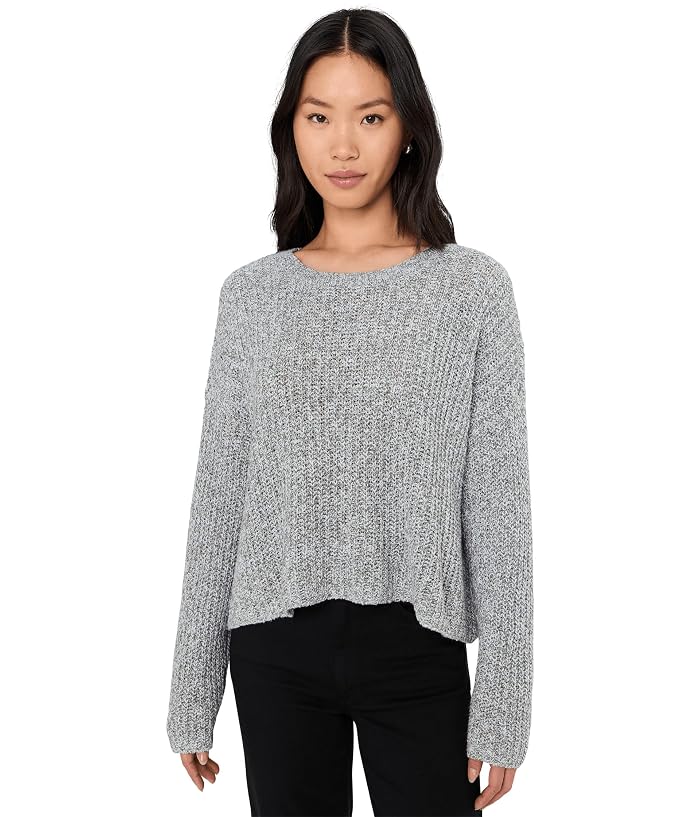 Eileen Fisher Peruvian Cotton Cloud Twist Crew Neck Sweater