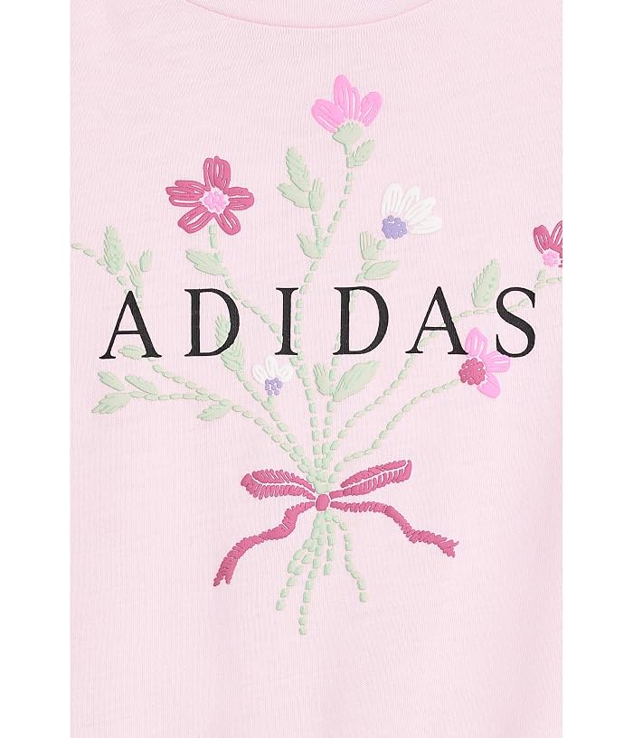 adidas Kids Long Sleeve Tee and Cuff Puff Pant Set (Toddler/Little Kid) - Image 3