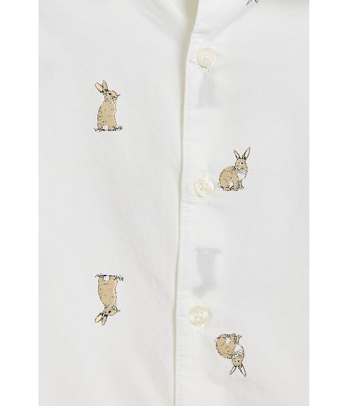 Janie and Jack Bunny Print Button Down Shirt (Toddler/Little Kid/Big Kid) - Image 3