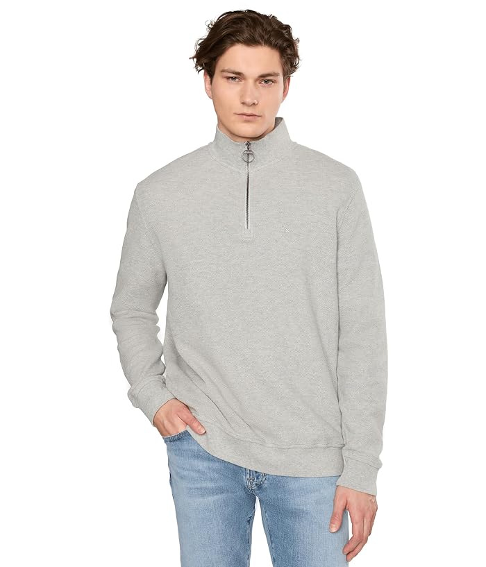Barbour Pique Interlock Half Zip Sweatshirt