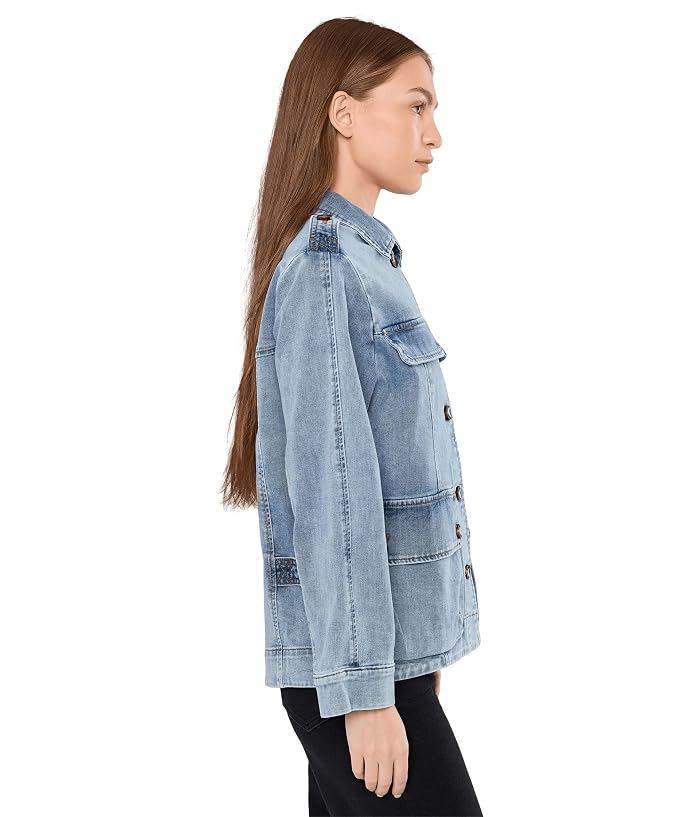 KUT from the Kloth Callista-Oversize Denim Jacket w/ Front Opening - Image 3