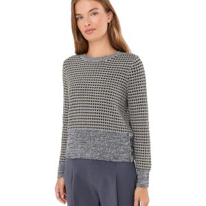 NIC+ZOE Petite Marled Tuck Sweater