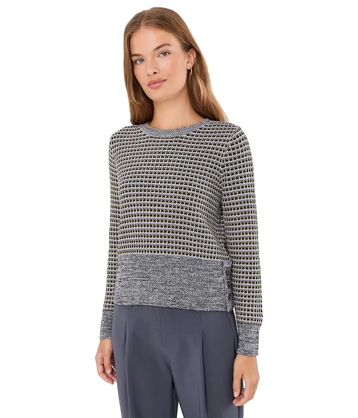 NIC+ZOE Petite Marled Tuck Sweater