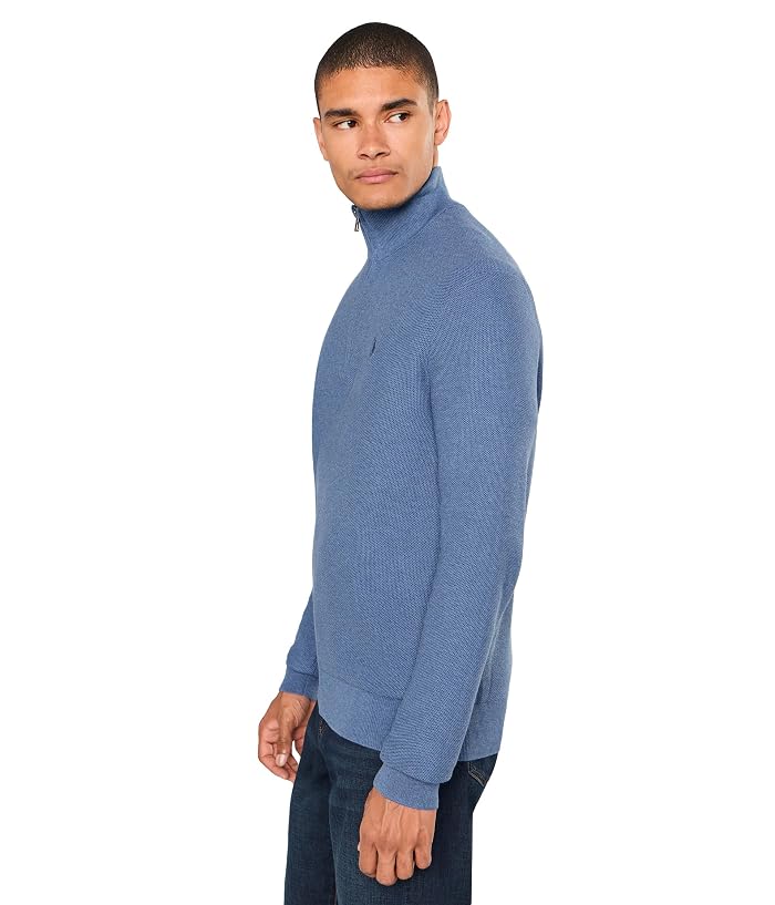 Polo Ralph Lauren Mesh-Knit Cotton 1/4 Zip Sweater - Image 3