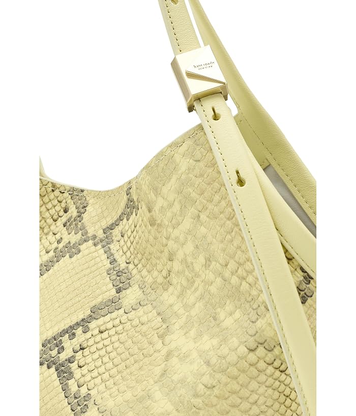 Kate Spade New York Deco Snake Embossed Leather Small Tulip Tote - Image 4