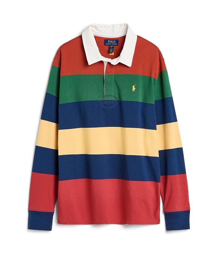 Polo Ralph Lauren Kids Striped Cotton Rugby Shirt (Big Kid)