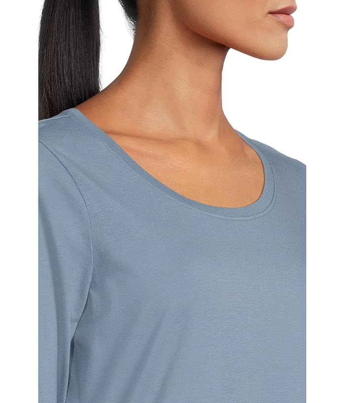 L.L.Bean Soft Stretch Supima Tee Scoop Neck Long Sleeve - Image 4