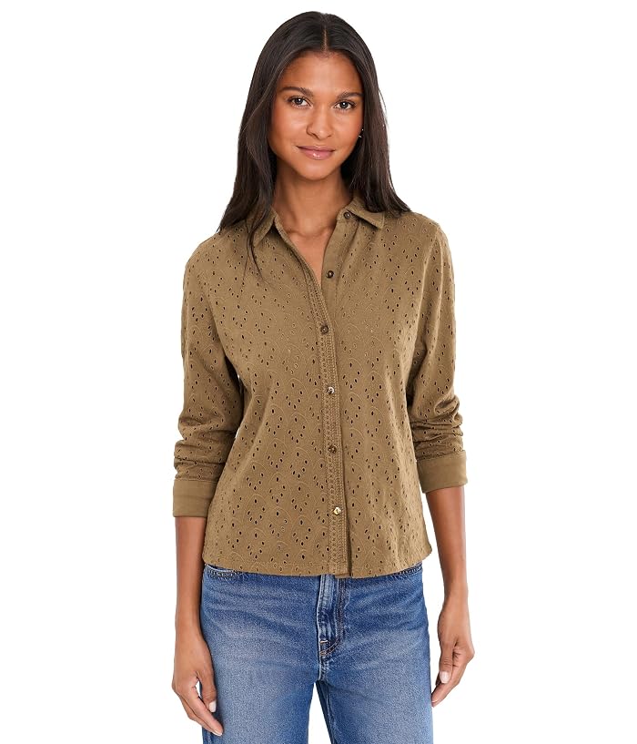 NIC+ZOE Knit Eyelet Pop On Top
